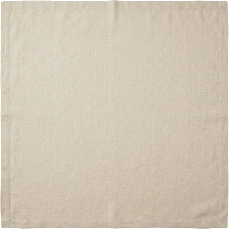 Feiy Washed-Linen Rectangular Tablecloth 60 x 90 in Natural Flax
